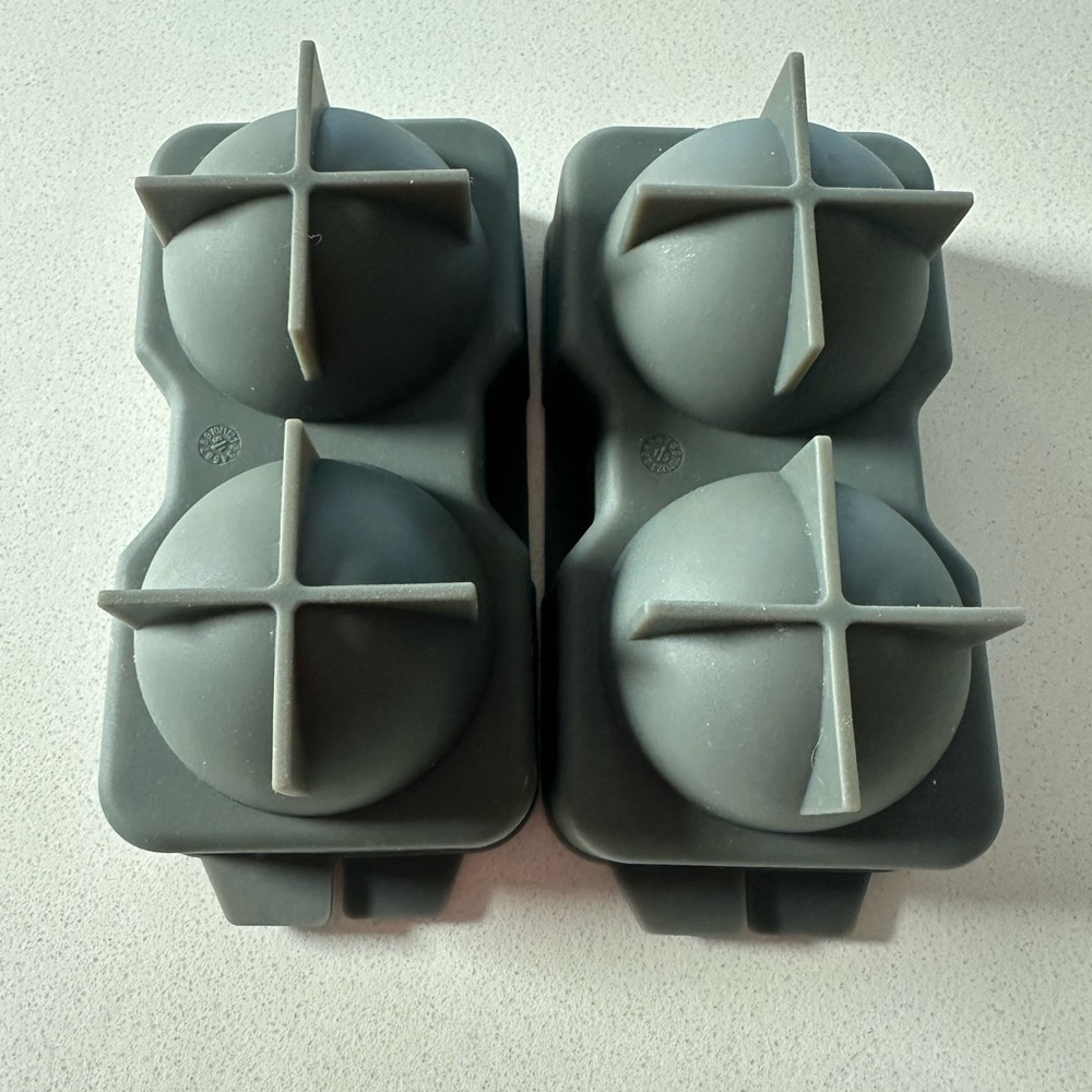 Gray Silicone Ice Ball Molds - Picture 3 of 3